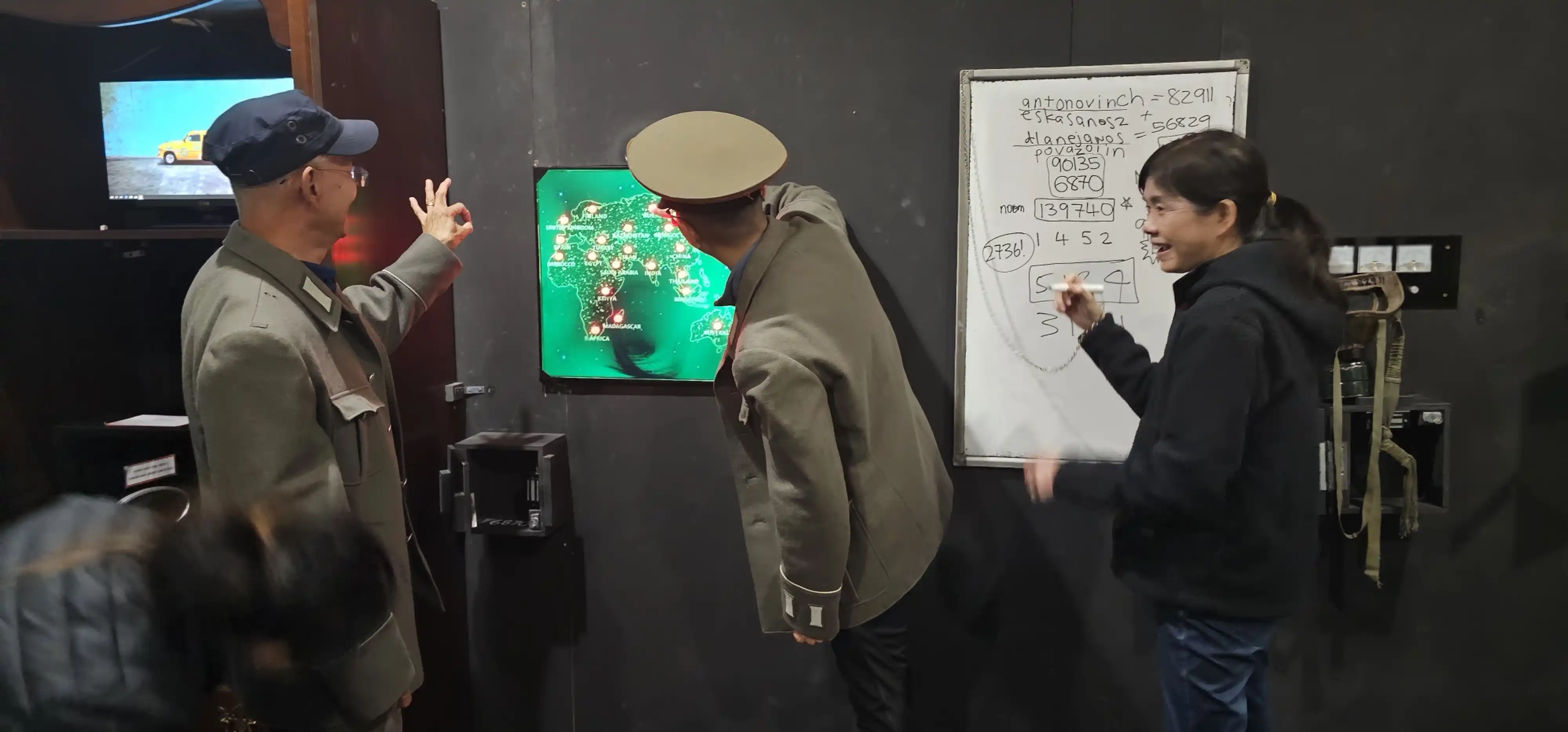 Team solving puzzles in Operation Beehive